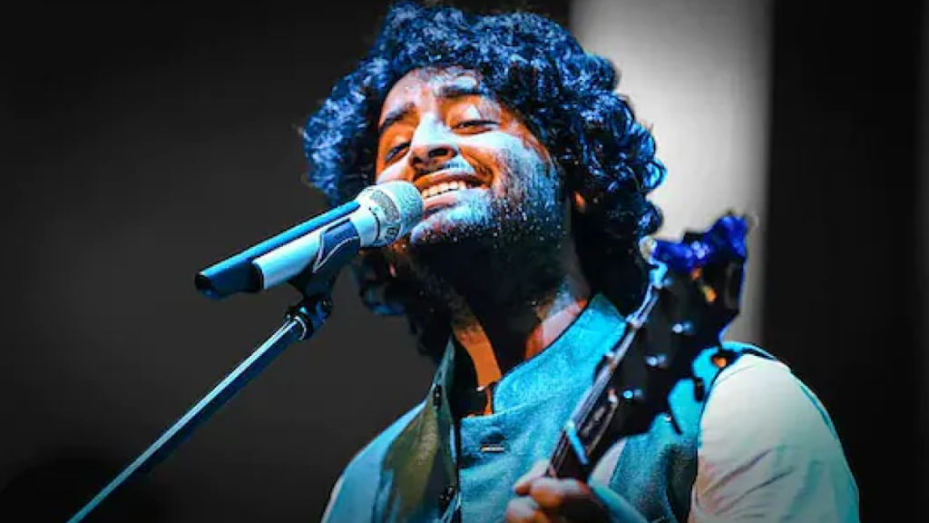 Arijit Singh at a public event amid reports of his possible entry into politics