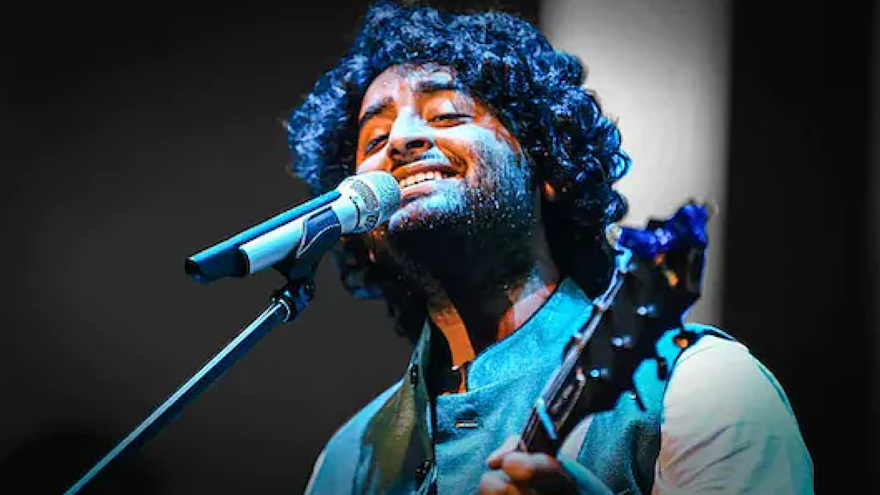Arijit Singh at a public event amid reports of his possible entry into politics