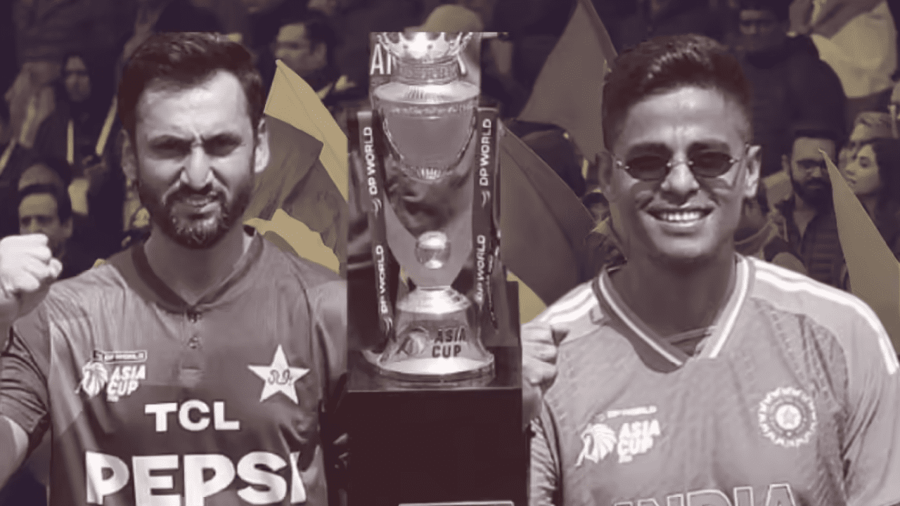 India vs Pakistan players during a T20 World Cup match amid boycott controversy