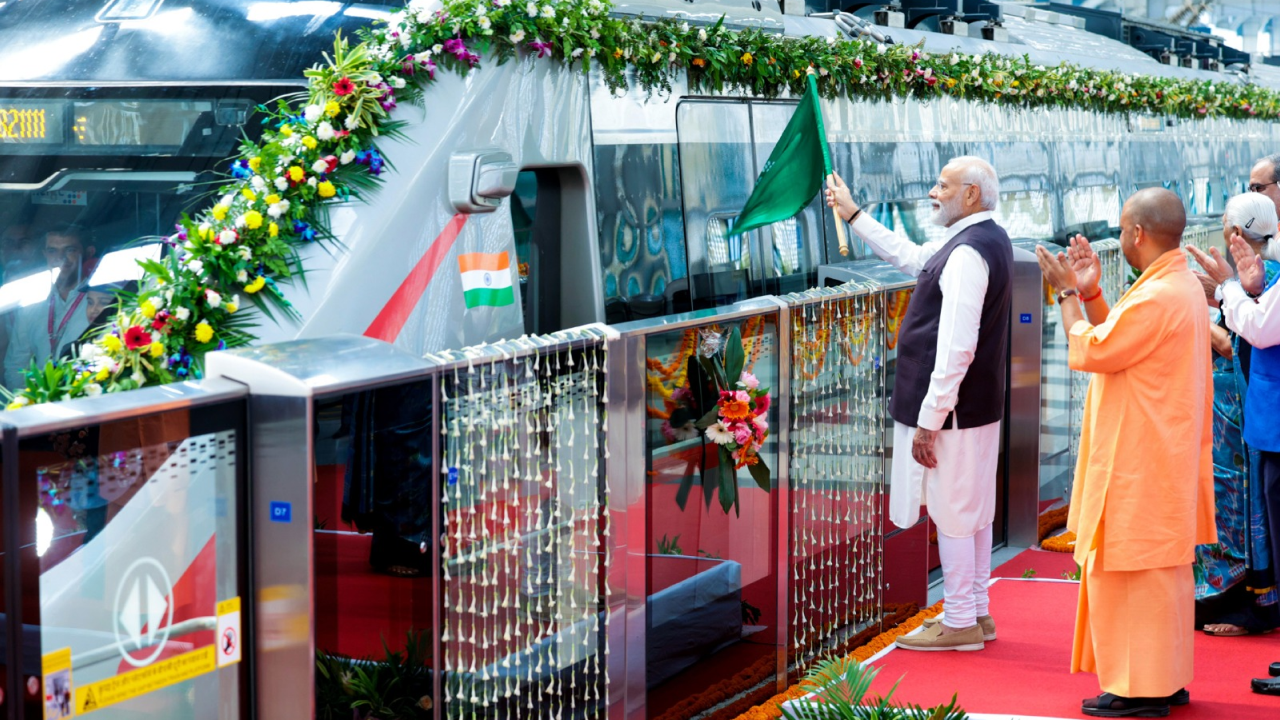 Prime Minister Modi inaugurates Namo Bharat RRTS and Meerut Metro, marking a new era of regional connectivity.