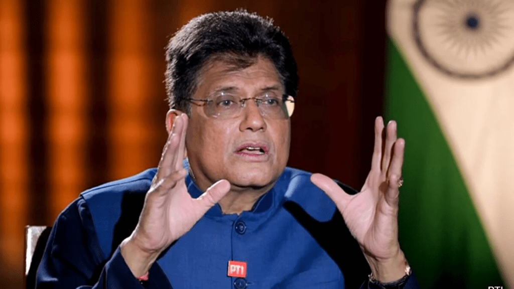 Piyush Goyal addressing media on India-US trade deal negotiations