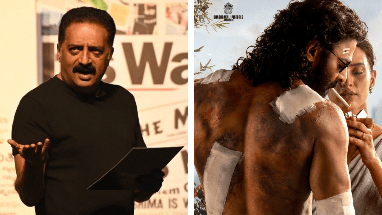 Prakash Raj smiling at a film event, confirming his role in Spirit