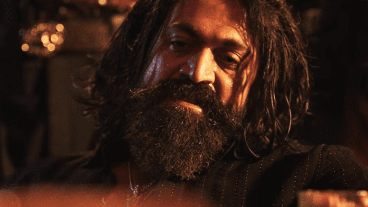 Yash in a violent action sequence from Toxic teaser showcasing machete fight scene