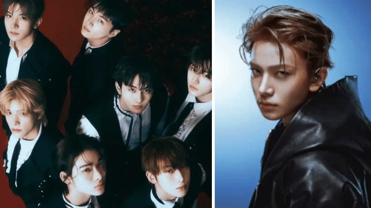 Heeseung performing on stage with ENHYPEN before announcing his departure to pursue a solo career