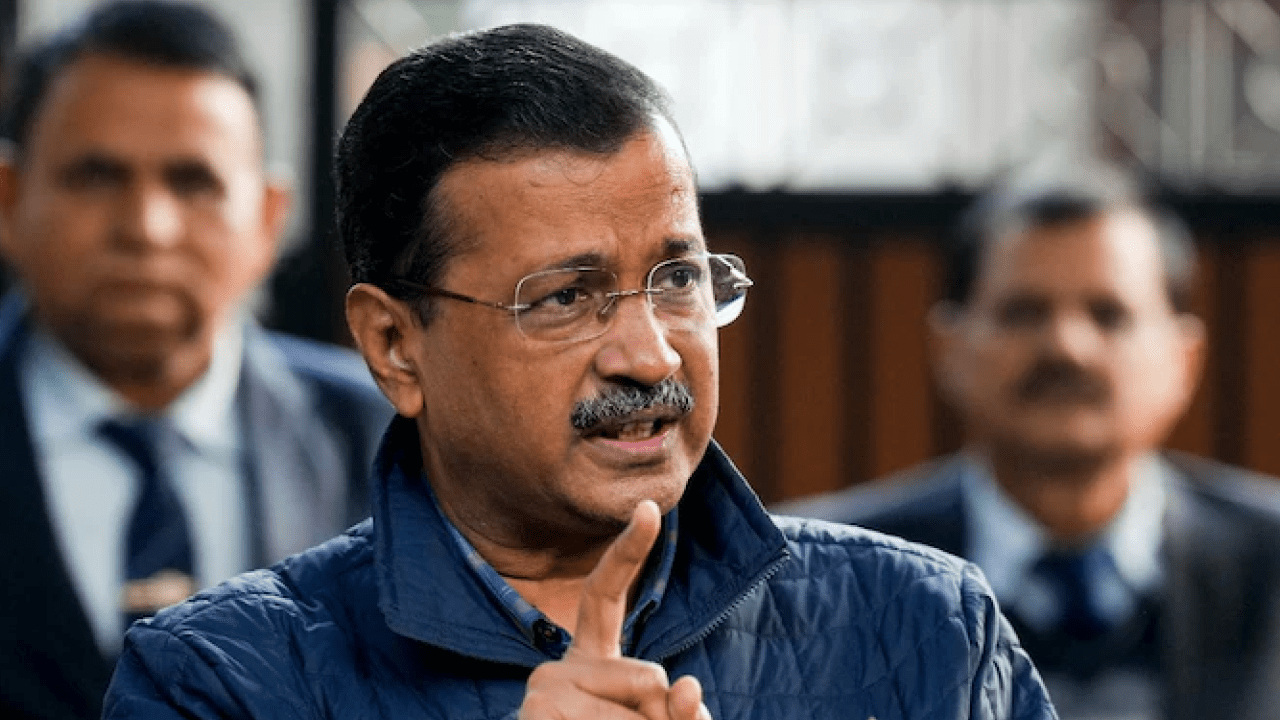 Arvind Kejriwal arriving at Delhi High Court to argue excise policy case recusal plea