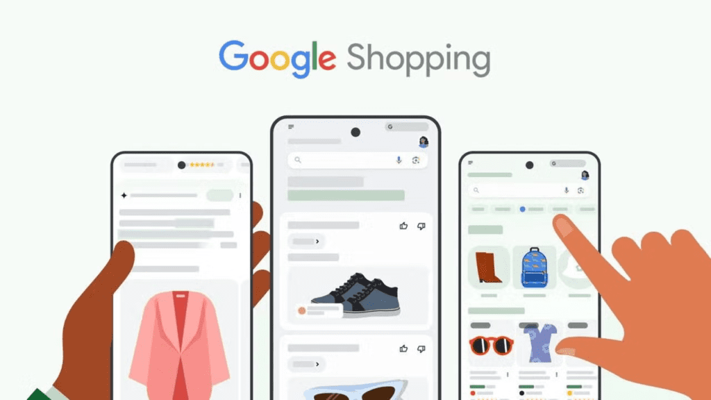 User browsing products on Google Gemini app and AI Mode on a smartphone in India.