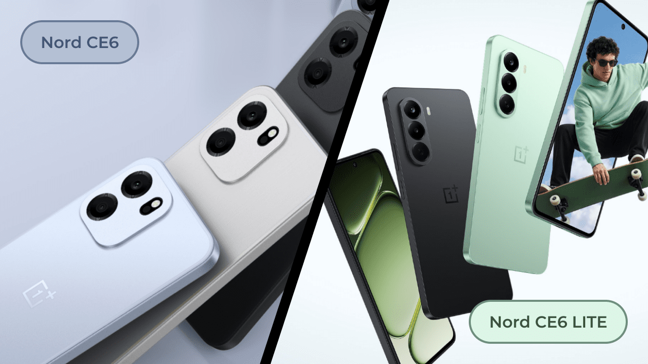 OnePlus Nord CE 6 and CE 6 Lite smartphones showcasing design, battery and gaming features ahead of India launch