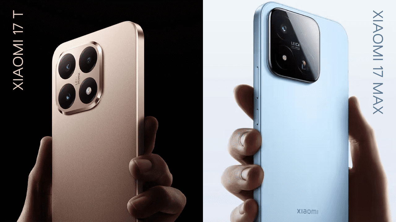 Xiaomi 17 Max smartphone with Leica cameras and 8000mAh battery alongside Xiaomi 17T India launch teaser
