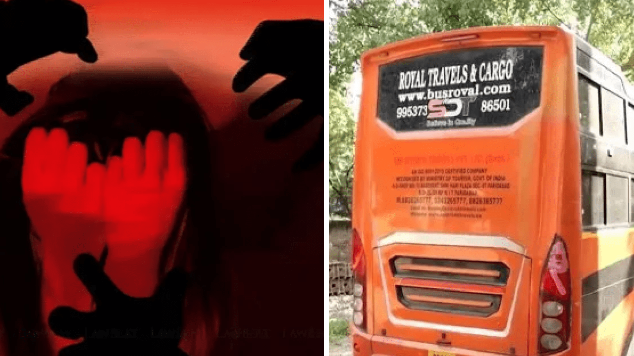Delhi Police personnel investigating seized sleeper bus linked to moving bus gangrape case in northwest Delhi