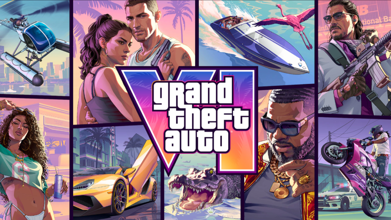 Grand Theft Auto 6 official cover art featuring protagonists Jason and Lucia ahead of GTA 6 pre-order launch