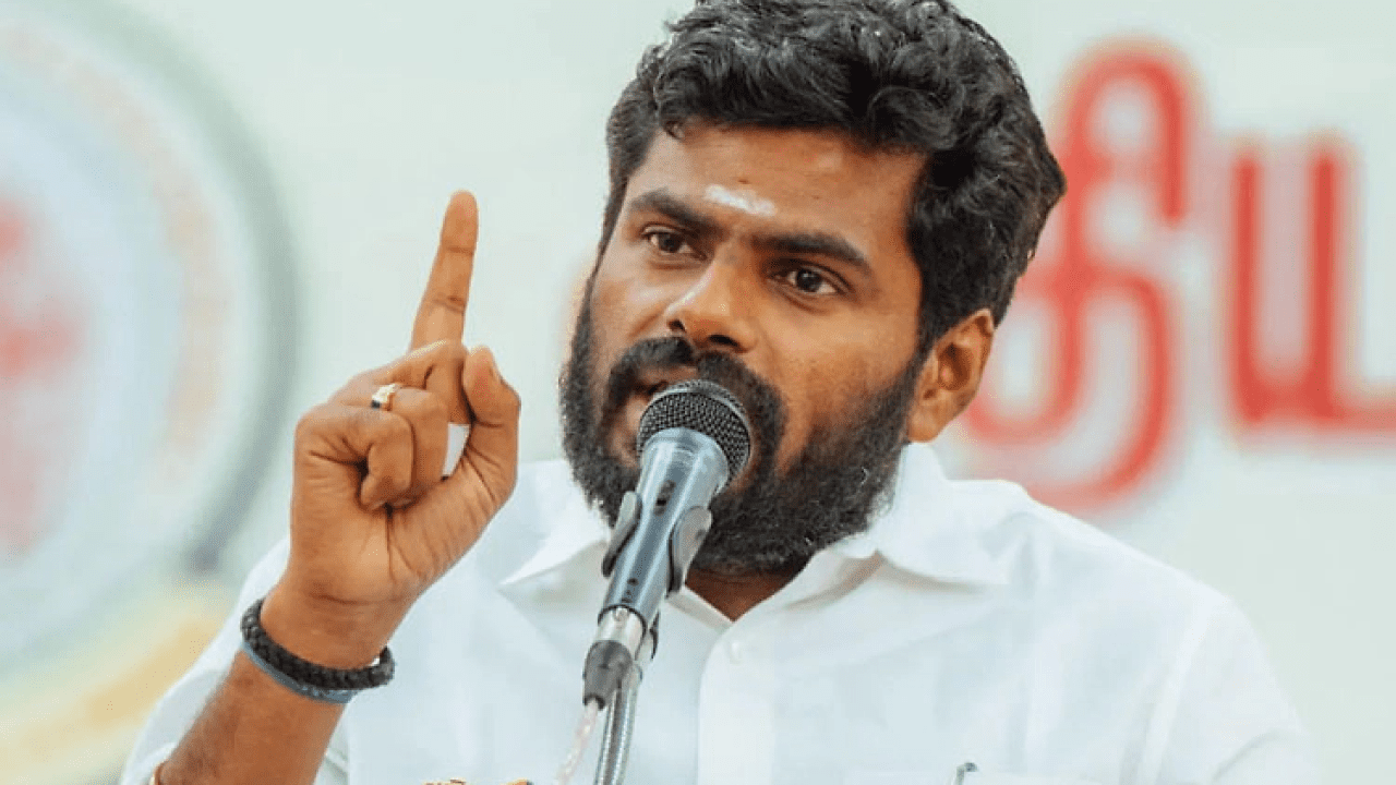 K Annamalai addressing supporters after resigning from BJP and announcing plans for a new political party in Tamil Nadu