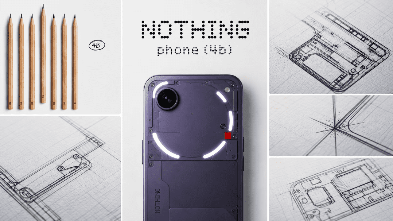 Nothing Phone 4b smartphone teaser showing transparent-inspired design and dual rear camera setup ahead of India launch