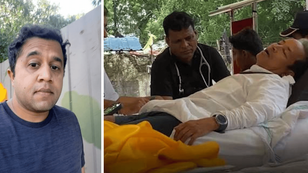 Omi Vaidya supports Sonam Wangchuk during his hunger strike at Delhi's Jantar Mantar over the NEET protest.