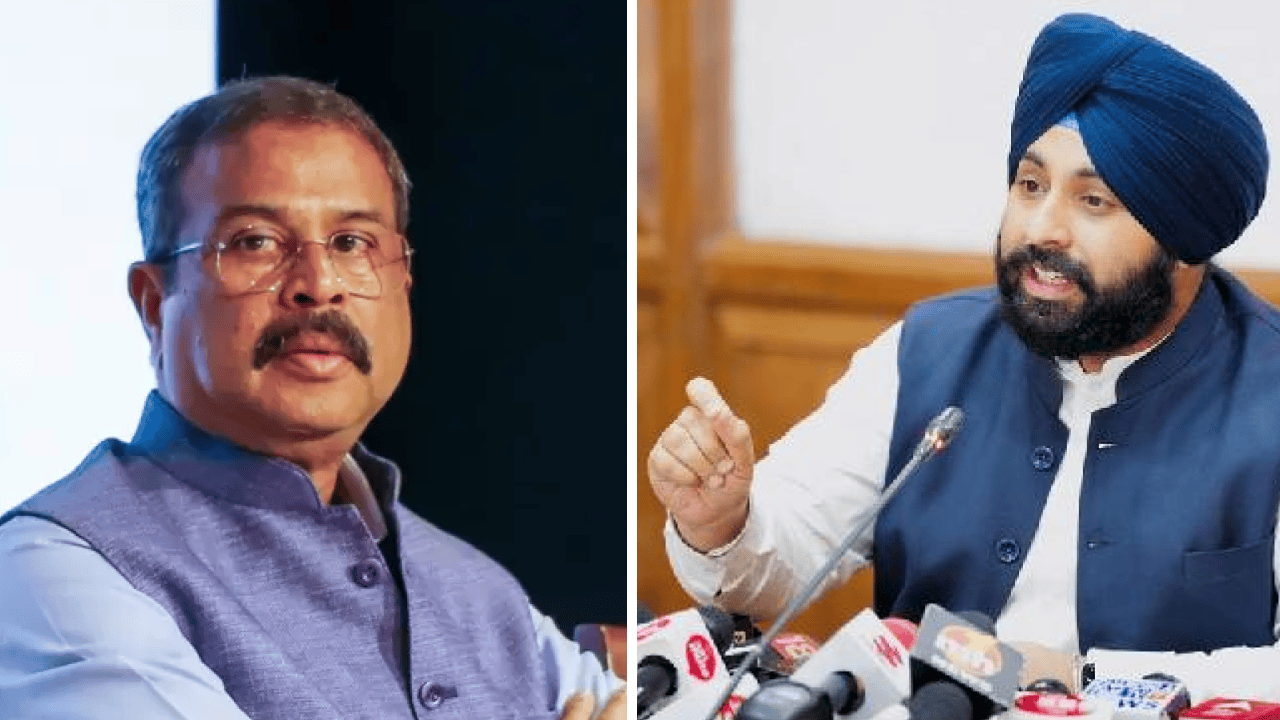 Punjab Chief Minister Bhagwant Mann amid growing political controversy over alleged examination paper leaks as opposition demands ministerial accountability.
